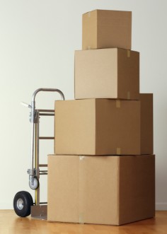 Set of stacked boxes